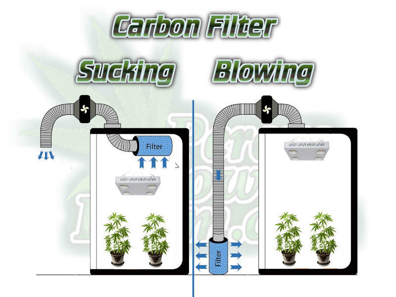 grow tent carbon filter setup