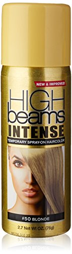 High Beams Intense Spray-On Hair Color -Blonde - 2.7 Oz - Add Temporary Color Highlight to Your Hair Instantly - Great for Streaking, Tipping or Frosting - Washes out Easily