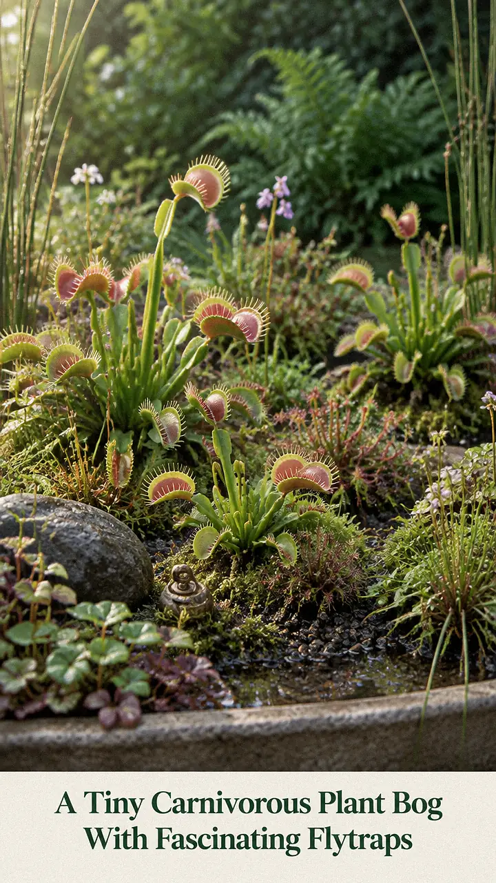 A Tiny Carnivorous Plant Bog With Fascinating Flytraps