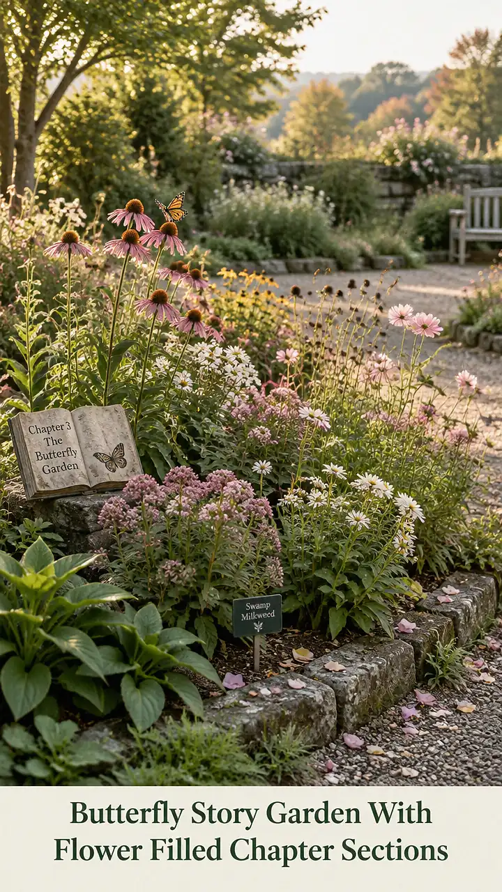 Butterfly Story Garden With Flower Filled Chapter Sections