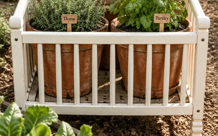 17 Crib Garden Ideas to Give Old Baby Beds a Beautiful Second Life