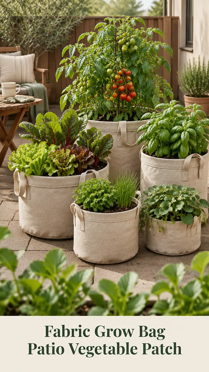 Fabric Grow Bag Patio Vegetable Patch