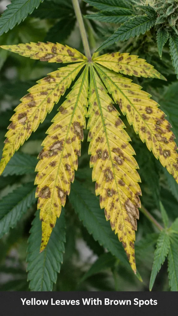 Yellow Leaves With Brown Spots